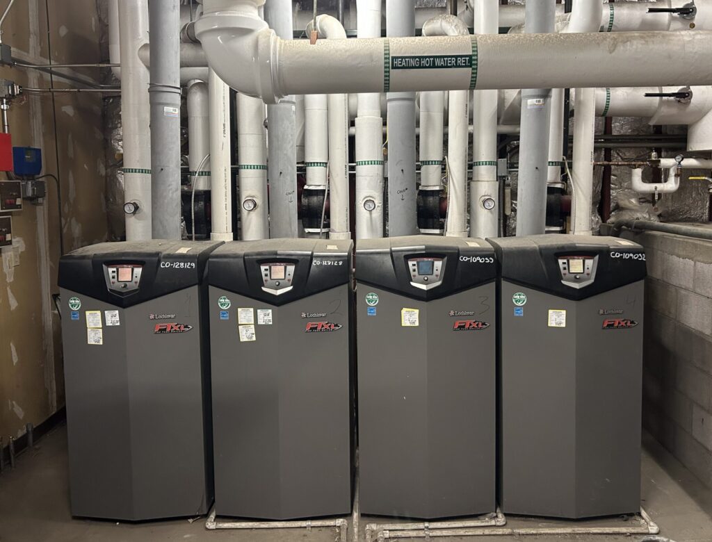 Four Boilers serviced by Mountain Hydronics