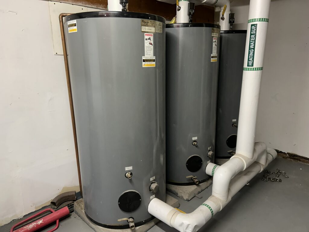 Three water tanks installed by Mountain Hydronics