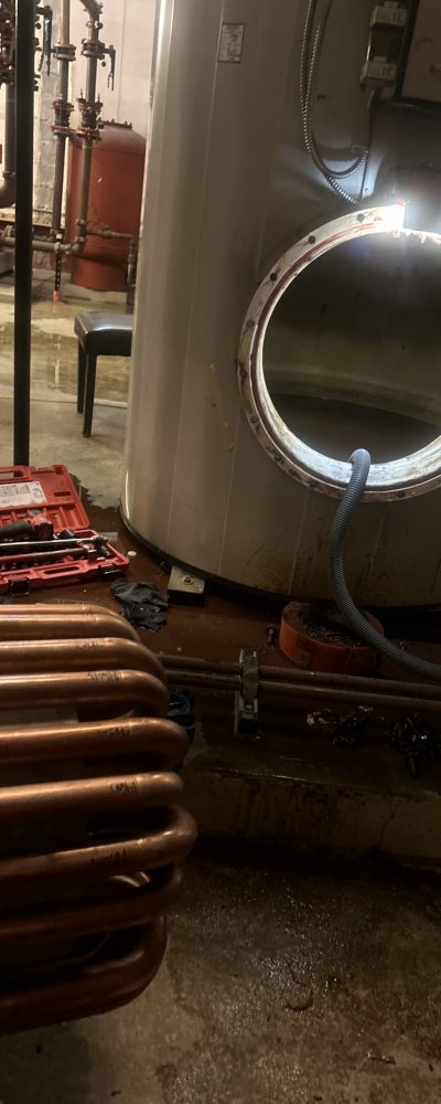 Preventative Maintenance on PVI Water Heater's Heat Exchanger by Mountain Hydronics